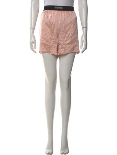 Pre-owned Tom Ford Silk Mini Shorts In Pink