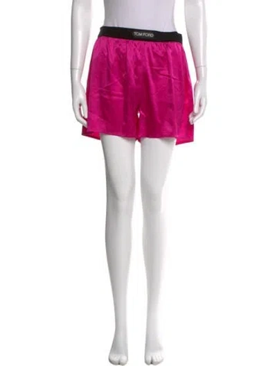 Pre-owned Tom Ford Silk Mini Shorts In Pink