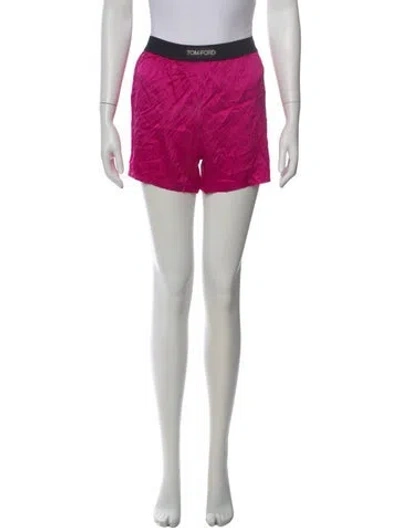 Pre-owned Tom Ford Silk Mini Shorts In Pink