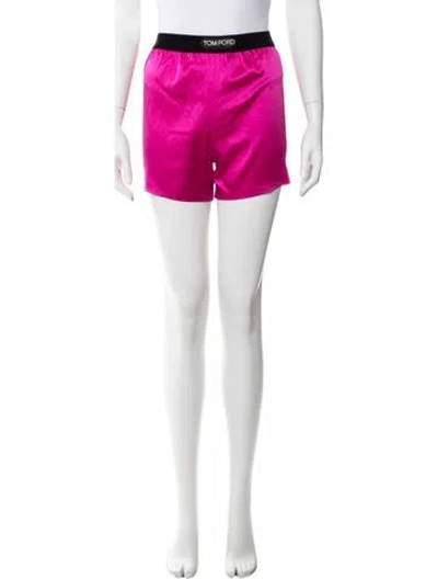 Pre-owned Tom Ford Silk Mini Shorts In Pink