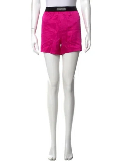 Pre-owned Tom Ford Silk Mini Shorts In Pink
