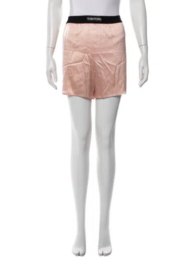Pre-owned Tom Ford Silk Mini Shorts In Pink