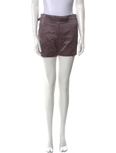 Pre-owned Tom Ford Silk Mini Shorts In Purple