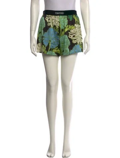 Pre-owned Tom Ford Silk Mini Shorts In White