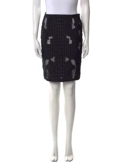 Pre-owned Tom Ford Silk Mini Skirt In Black