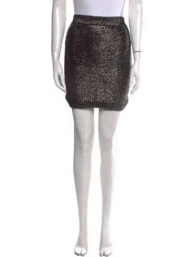 Pre-owned Tom Ford Silk Mini Skirt In Multi