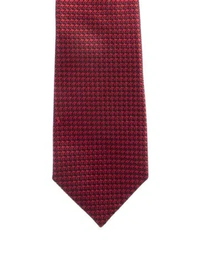 Pre-owned Tom Ford Silk Neck Tie In Red