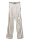 Tom Ford Silk Pants Pajama Elastic Waistband In Neutral