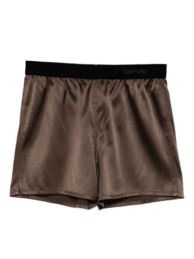 TOM FORD TOM FORD SILK PAJAMA SHORTS
