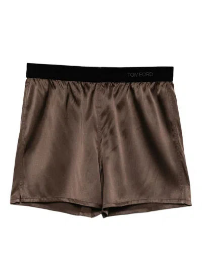 TOM FORD TOM FORD SILK PAJAMA SHORTS