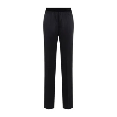 Tom Ford Silk Satin Lounge Pajama Pants In Black