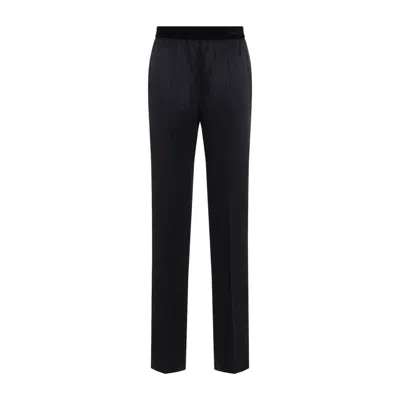 Tom Ford Silk Pajama Trousers In Black