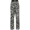 Tom Ford Stretch Silk Trouser With Animalier Print