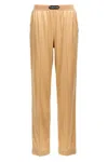 Tom Ford Silk Pants In Brown