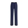 Tom Ford Silk Pants In Blue