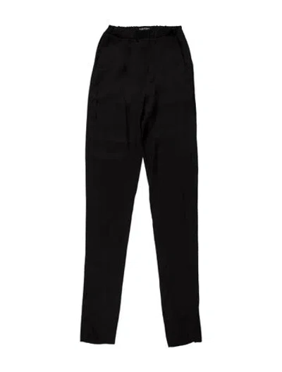Pre-owned Tom Ford Silk Pants In Black