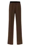 Tom Ford Silk Pants In Brown