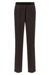 Tom Ford Silk Pants In Brown