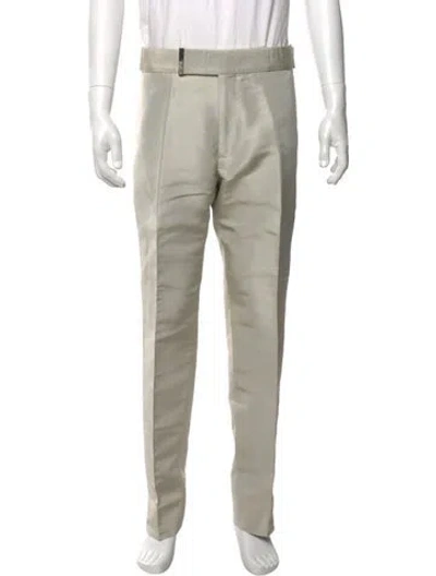 Pre-owned Tom Ford Silk Pants In Neutral