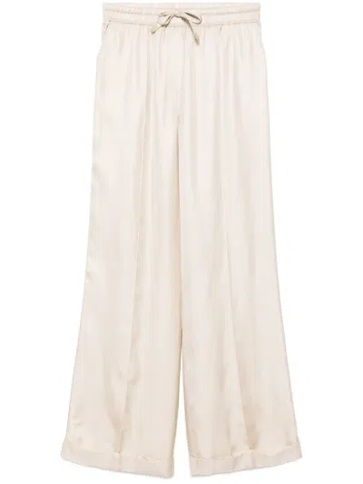 Tom Ford Silk Pants In Neutrals