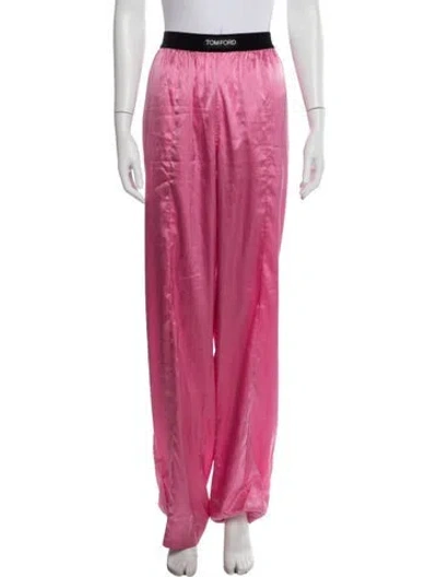 Pre-owned Tom Ford Silk Pants In Pink