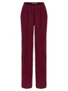 Tom Ford Silk Pants In Red