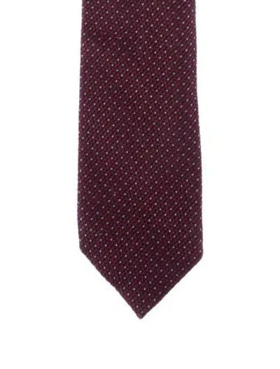 Pre-owned Tom Ford Silk Pattern Print Neck Tie In Multi
