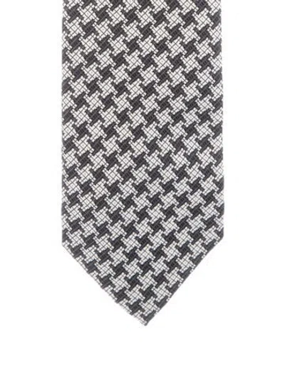 Pre-owned Tom Ford Silk Pattern Print Tie In Multi