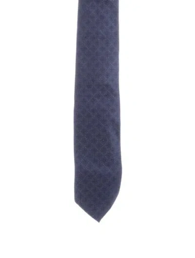Pre-owned Tom Ford Silk Pattern Tie In Blue