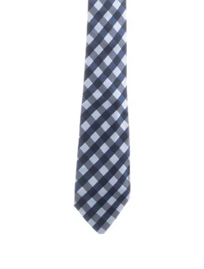 Pre-owned Tom Ford Silk Pattern Tie In Blue