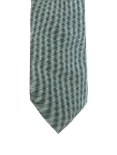 Pre-owned Tom Ford Silk Pattern Tie In Green