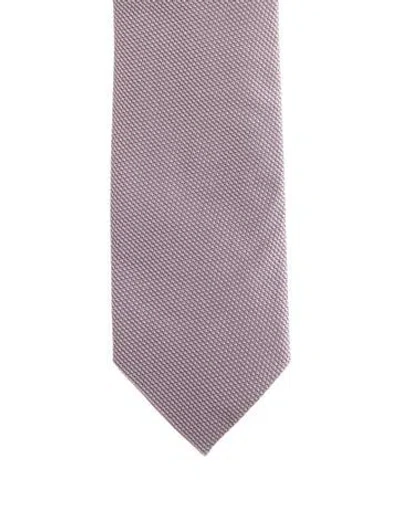 Pre-owned Tom Ford Silk Pattern Tie In Pink