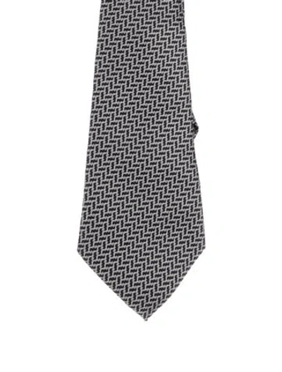 Pre-owned Tom Ford Silk Patterned Tie In Multi