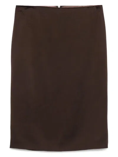 TOM FORD SILK PENCIL SKIRT