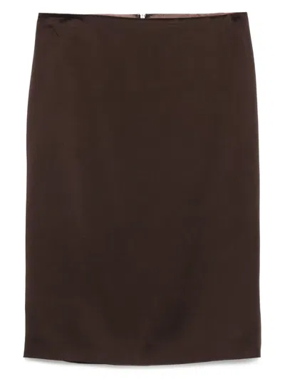 TOM FORD SILK PENCIL SKIRT