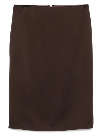TOM FORD TOM FORD SILK PENCIL SKIRT