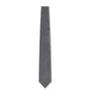 Tom Ford Silk Pied De Poule Tie In Black