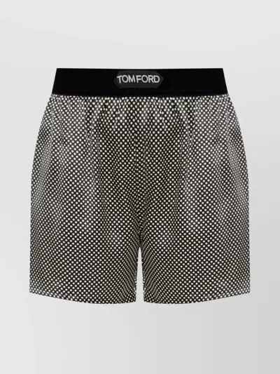 TOM FORD SILK PJ SHORTS POLKA DOT