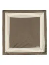 Tom Ford Silk Pocket Square In グリーン