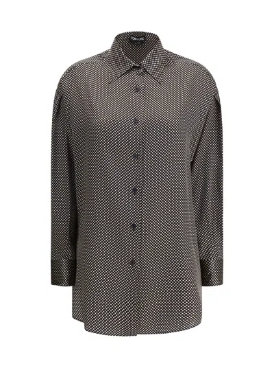 Tom Ford Silk Polka Dot Shirt