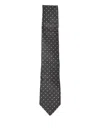 Tom Ford Silk Polka-dot Tie In Gray