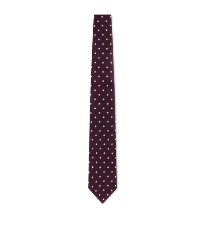TOM FORD SILK POLKA-DOT TIE