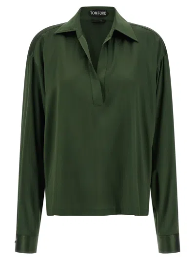 TOM FORD SILK POLO SHIRT