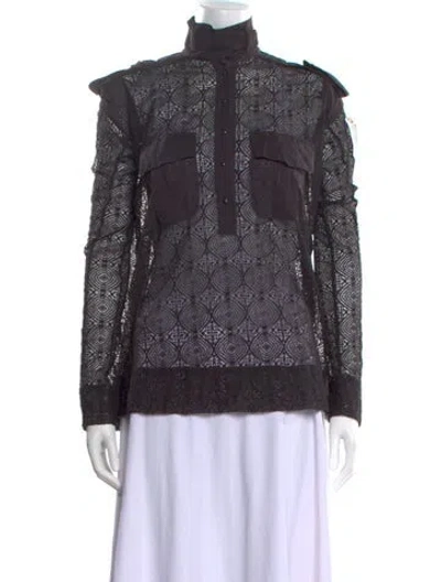 Pre-owned Tom Ford Silk Printed Sweatshirt In Black