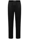 Tom Ford Stretch Silk Trousers In Black