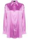 Tom Ford Womens Silk Shirt In Lilac In Pink & Purple