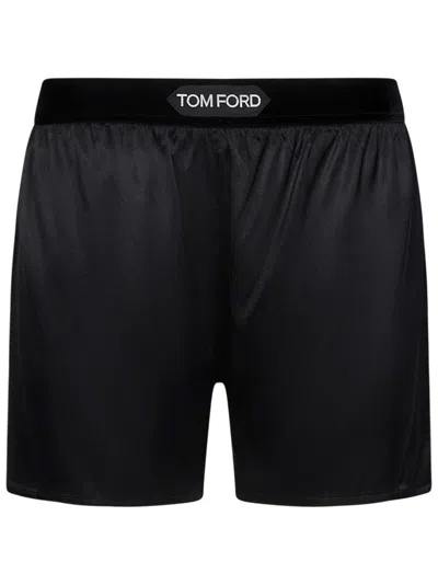 Tom Ford Woman Woven Shorts Trousers Clothing In Black