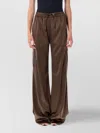 Tom Ford Silk Satin Cargo Pant With Drawstring Waist In Brown