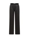Tom Ford Silk Satin Pants In Black
