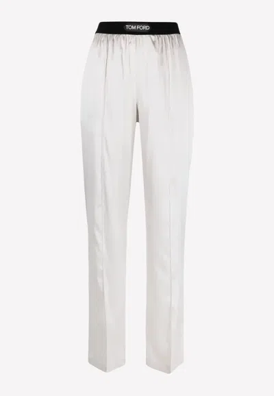 TOM FORD SILK SATIN PJ PANTS,PAW397-FAX881 AW002
